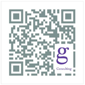 Image of a Custom QR Code showing the logo of a consulting company in the bottom right