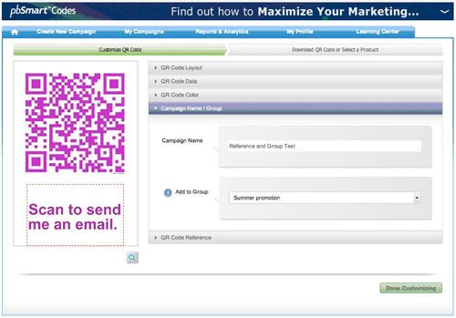 Group like qr campaigns for better tracking