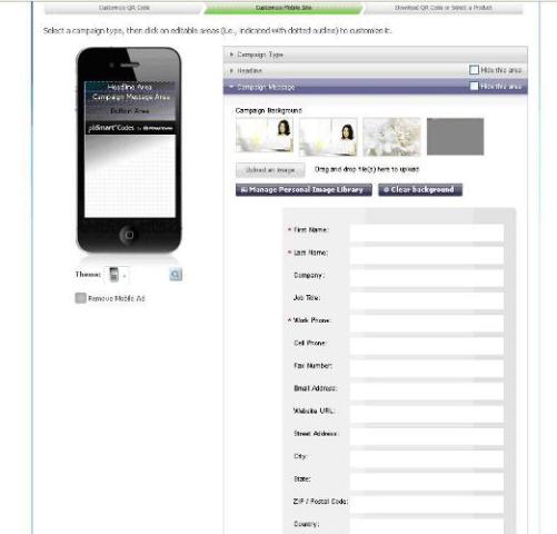 Add Vcard information to a mobile web page to create a mobile business card