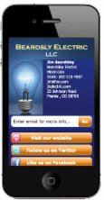 pbSmart codes utilities company mobile business card