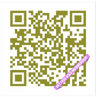 Branded QR code with banner effect
