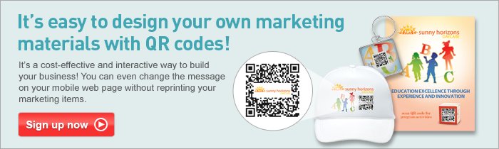 Branded QR codes on promotional items