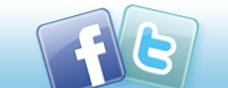 Facebook, Twitter icons