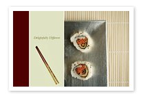 Restaurant postcard template