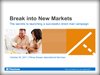 Watch the Break into New Markets Webinar