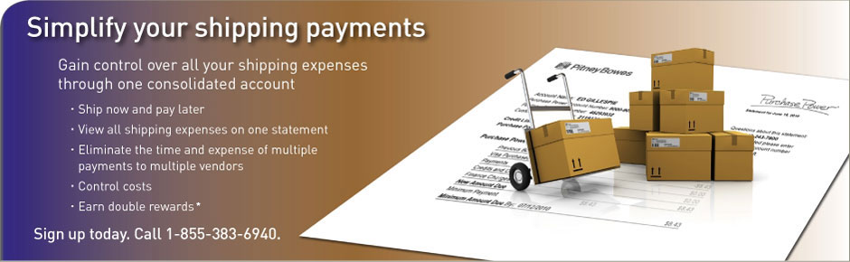 Simplify your shipping payments. Gain control over all your shipping expenses through one account