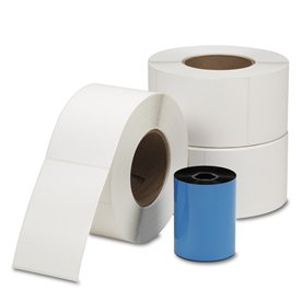 Thermal Transfer Labels 4 in x 6 in 3 rolls with 1 Transfer Ribbon