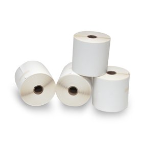 Continuous Direct Thermal Labels 4 in x 2400 in 4 rolls