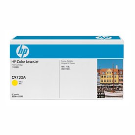 HP C9732A Yellow Color LaserJet Toner Cartridge (12,000 yield)