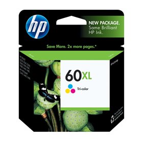 HP 60XL (CC644WN) (High Yield) Tri-Color Ink Cartridge (440 Yield)